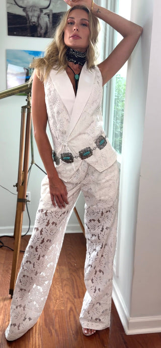 When a Floral Lace Set doesn't always need to be posh.