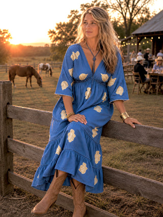 Tall Women's Western Denim Maxi Dress | Yellowstone