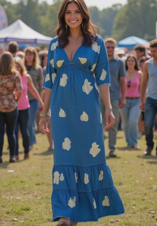 Tall model is festival stunning turning heads